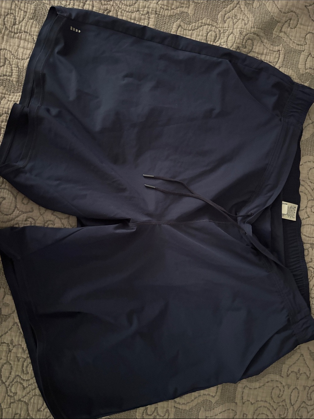 Lands' End Deep Navy One-Piece Swim Suit with Drawstring